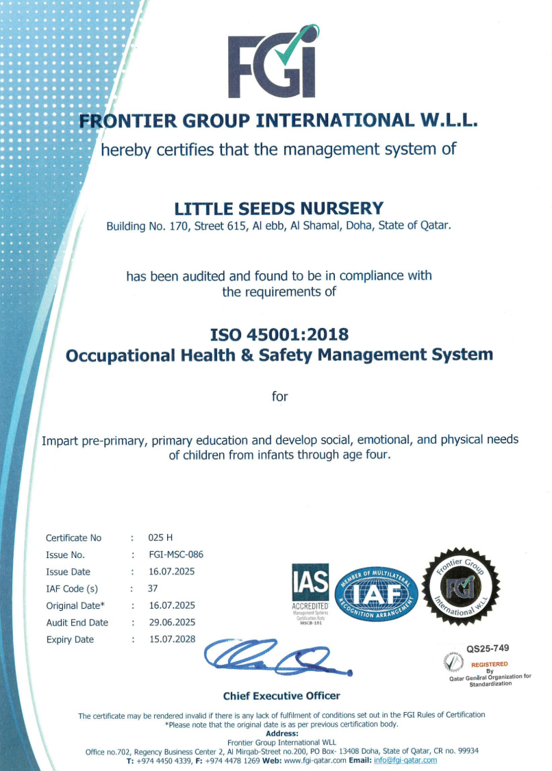 ISO 45001 Health & Safety